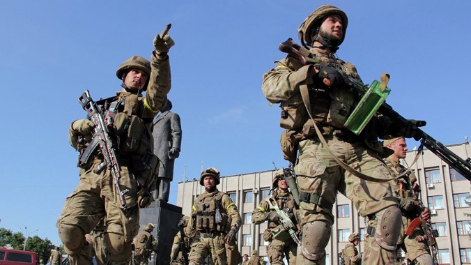 Quân đội Mỹ đã tiến hành huấn luyện binh sĩ Ukraine. Ảnh: AP