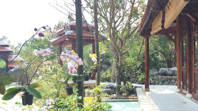 Một ngôi nhà trong khu biệt phủ ông Quang.
