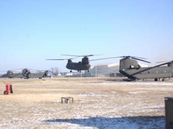 Trực thăng Chinook đang hoạt động tại căn cứ Humphreys - Hàn Quốc (Ảnh: wikipedia.org) 