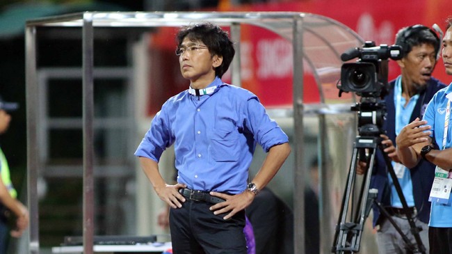 HLV Miura cũng bất ngờ với chiến thắng đậm của các học trò trước kình địch U23 Malaysia. Ảnh: VSI