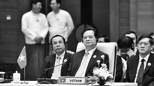 Thủ tướng Nguyễn Tấn Dũng tham dự Hội nghị cấp cao hợp tác Campuchia - Lào - Myanmar - Việt Nam lần thứ 7. Ảnh: Đoàn Bắc