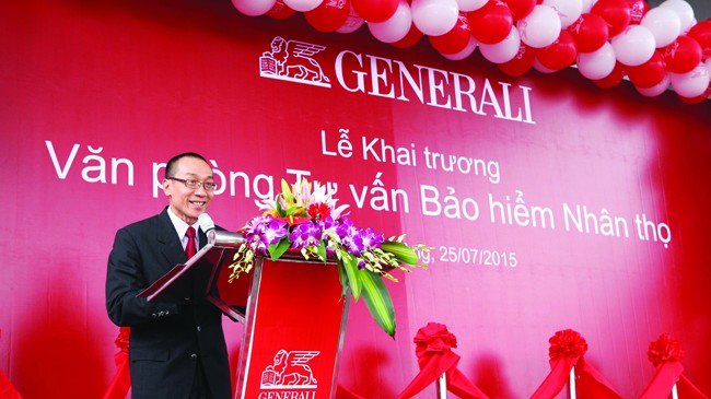 Tổng giám đốc Generali Việt Nam Chung Bá Phương phát biểu khai trương