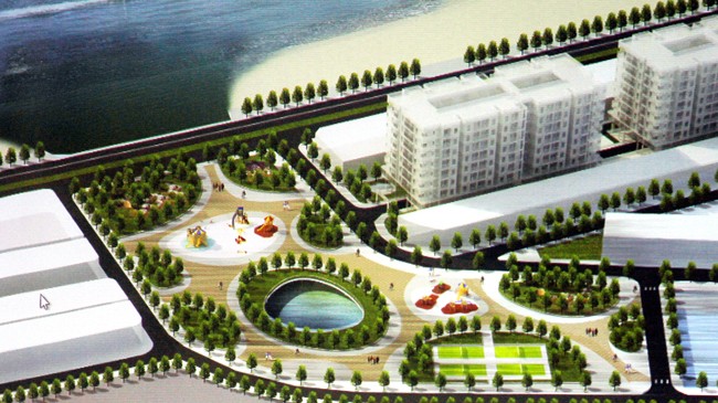 Phối cảnh dự án cải tạo môi trường kênh thoát nước sông Phú Lộc. Ảnh: Thanh Trần