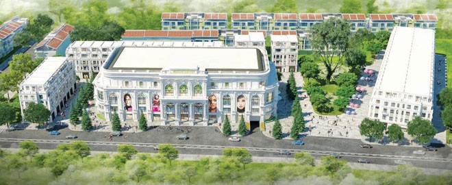 Phối cảnh tổng thể khu trung tâm thương mại Vincom Lê Thánh Tông - Hải Phòng