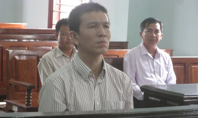 Bị cáo Minh tại phiên tòa sơ thẩm