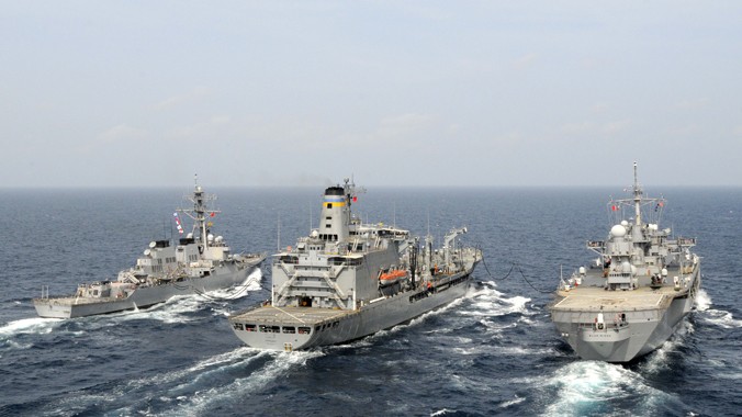 Tàu của Hạm đội 7 ở Thái Bình Dương. Ảnh: US Navy