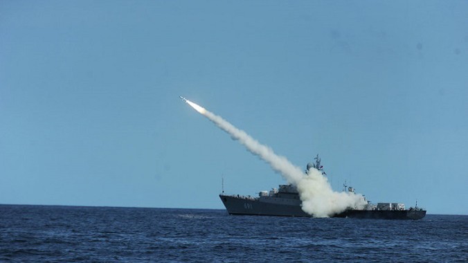 Tên lửa có cánh 3M14 được phóng từ biển Caspian.