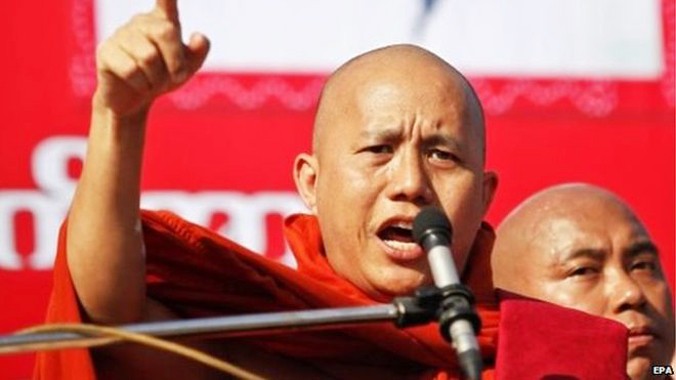 Nhà sư Ashin Wirathu. Ảnh: EPA