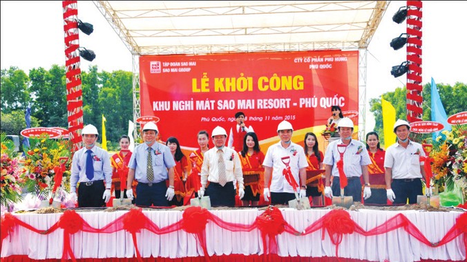 Lãnh đạo các cấp khởi công dự án Khu nghỉ mát Sao Mai Resort Phú Quốc.