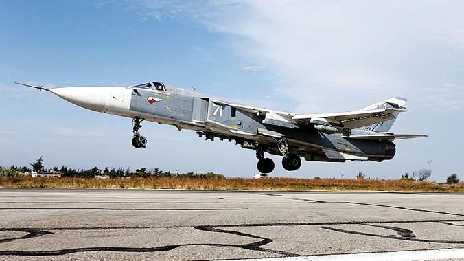Máy bay Su-24 của Nga tại Syria. Ảnh: RT