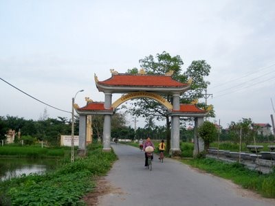Cổng làng văn hóa Tả Quan, Dương Quan, Thủy Nguyên, Hải Phòng. Ảnh mang tính minh họa