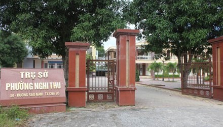 Trụ sở phường Nghi Thu (thị xã Cửa Lò).