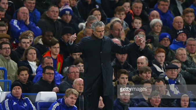 Một lần nữa HLV Mourinho lại nếm trái đắng ngay trên sân nhà Stamford Bridge. Ảnh: GETTY IMAGES