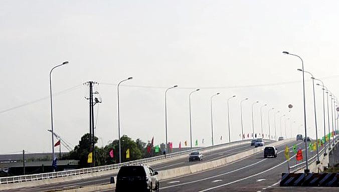 Một góc thuộc dự án cơ sở hạ tầng đô thị Bắc Thăng Long - Vân Trì.