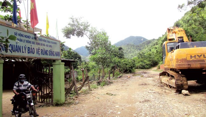 Trạm bảo vệ rừng sông Nam - cửa ngõ vào rừng đặc dụng Bà Nà - Núi Chúa từ hướng xã Hòa Bắc. Ảnh: Nam Cường