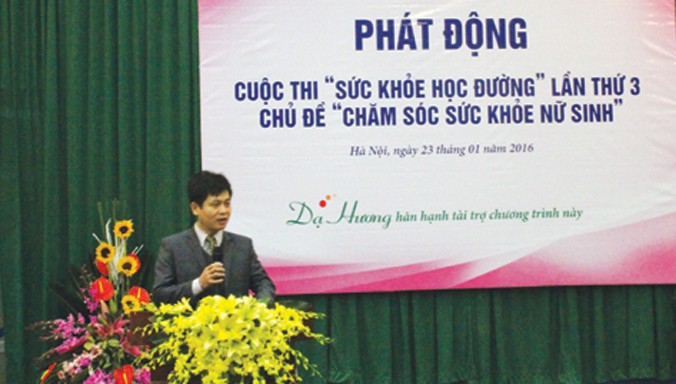 Ông Nguyễn Xuân Thành - Phó vụ trưởng Vụ Giáo dục Trung học phát biểu tại Buổi phát động.