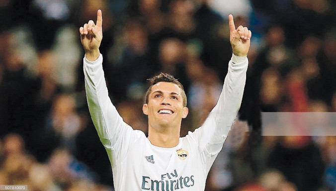 Ronaldo lập kỷ lục ghi tới 8 bàn vào lưới 1 đội bóng chỉ trong một mùa giải. Ảnh: GETTY IMAGES