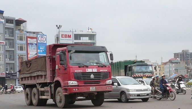 Xe tải sẽ bị cấm vào nội thành Hà Nội trong một số khung giờ cao điểm trong dịp tết Nguyên đán.
