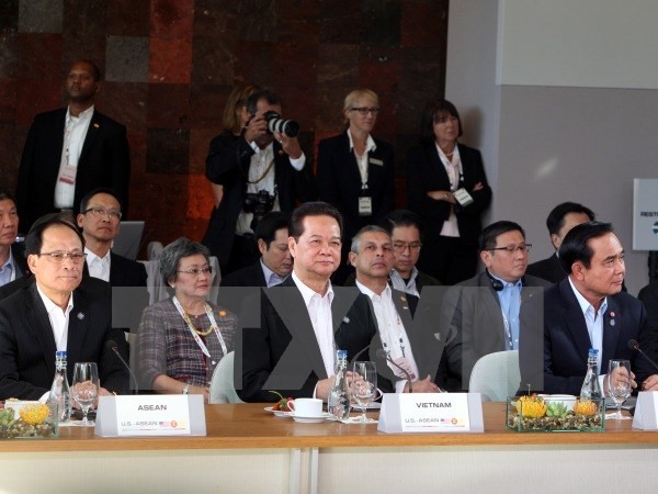Thủ tướng Chính phủ Nguyễn Tấn Dũng dẫn đầu đoàn đại biểu Cấp cao Việt Nam tham dự hội nghị. Ảnh: TTXVN