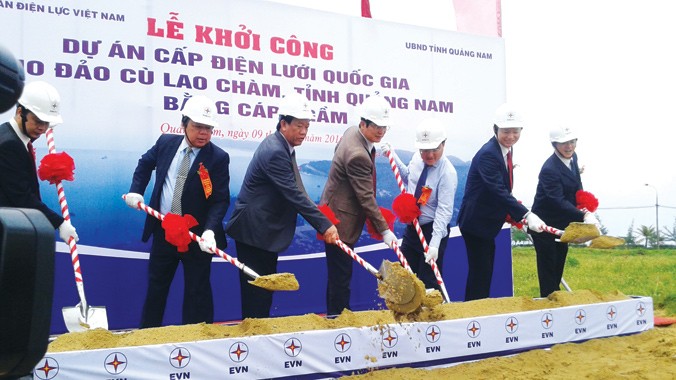 EVN khởi công dự án cấp điện lưới quốc gia cho đảo Cù Lao Chàm, tỉnh Quảng Nam.