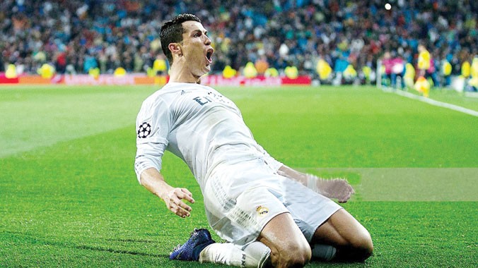 Ronaldo một lần nữa trở thành người hùng đưa Real vượt khó tiến vào bán kết. Ảnh: GETTY IMAGES