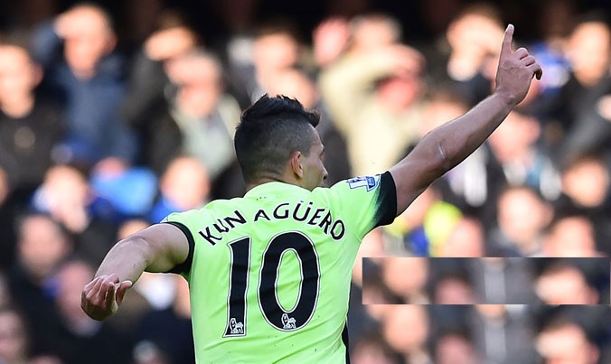 Aguero có màn trình diễn chói sáng ngay tại Stamford Bridge của Chelsea. Ảnh: GETTY IMAGES