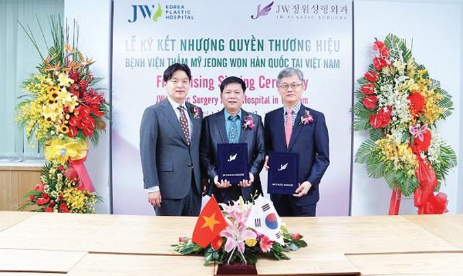 Bệnh viện thẩm mỹ JW Hàn Quốc là mô hình nhượng quyền thương hiệu đầu tiên tại Việt Nam.