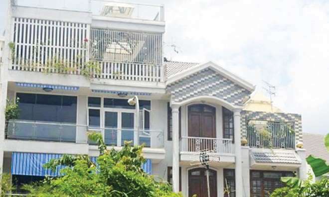 Căn biệt thự của gia đình Giang Kim Đạt, ở phường Bình An, quận 2, TPHCM.