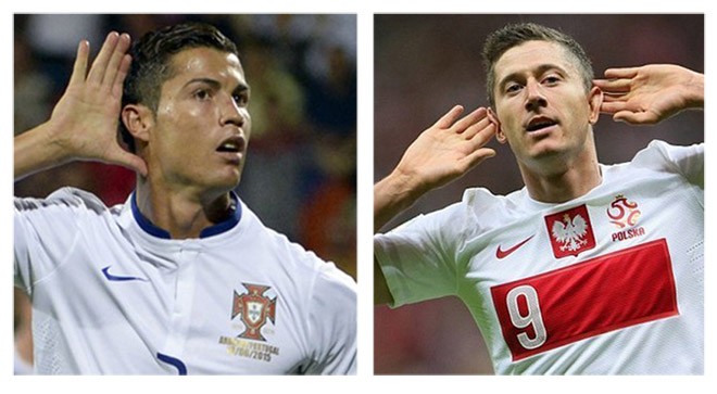 Cả Ronaldo (trái) lẫn Lewandowski (phải) đều khó có cơ hội toả sáng ở trận đấu đêm nay.