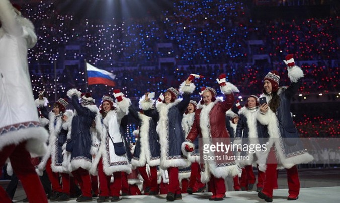 Đoàn thể thao Nga tại Olympic Sochi 2014. Ảnh: GETTY IMAGES