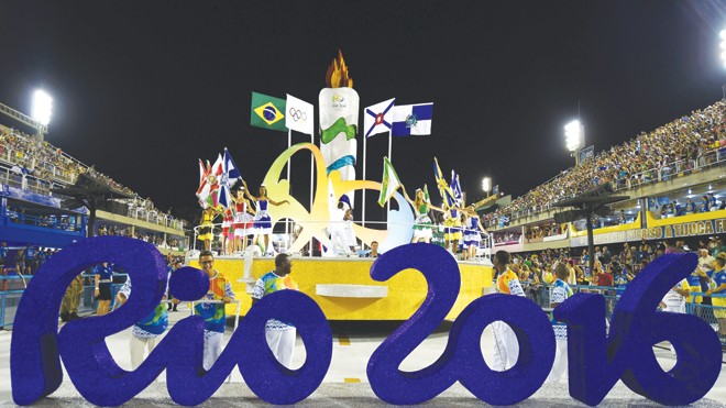 Brazil đã sẵn sàng cho lễ khai mạc Olympic 2016. Ảnh: GETTY IMAGES