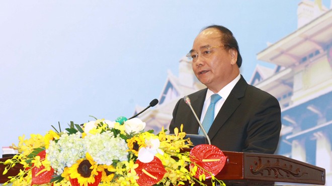 Thủ tướng Nguyễn Xuân Phúc phát biểu chỉ đạo Hội nghị. Ảnh: TTXVN