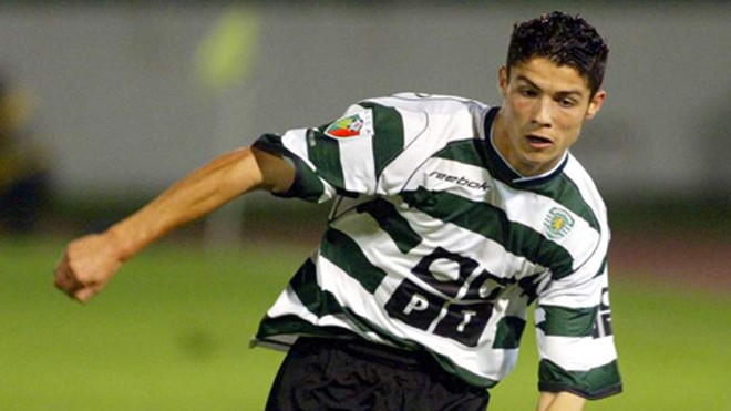 Ronaldo thời còn khoác áo Sporting Lisbon. Ảnh: GETTY IMAGES