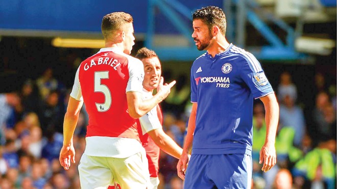 Ngoại hạng Anh sẽ rất nóng bỏng với cuộc đụng độ giữa Arsenal và Chelsea tối nay. Ảnh: Getty Images