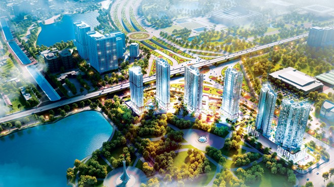 D’.Capitale sở hữu vị trí đẹp như mơ, tiếp giáp 3 mặt phố lớn: Trần Duy Hưng, Khuất Duy Tiến và Hoàng Minh Giám.