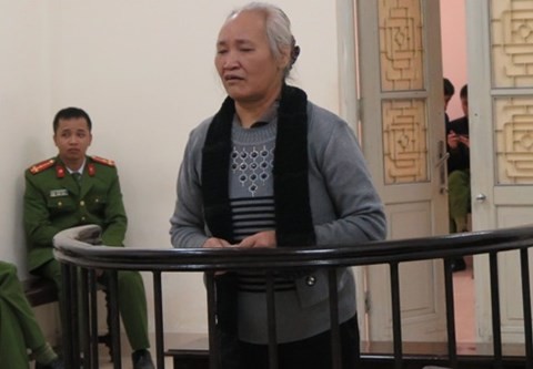 Bị cáo Hoàng Thị Vinh tại phiên tòa phúc thẩm