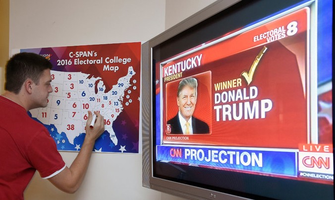 Cuộc bỏ phiếu của các đại cử tri Mỹ được dự đoán sẽ khó mang lại kết quả đảo ngược. Dự kiến, ông Donald Trump sẽ tuyên thệ nhậm chức tổng thống vào ngày 20/1/2017. Ảnh: New York Times