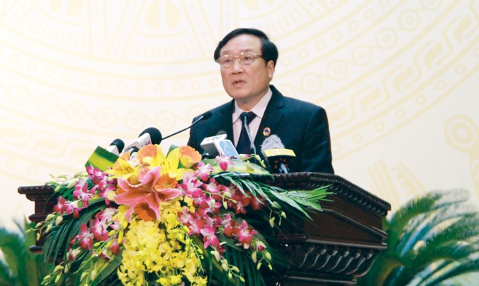 Chánh án Nguyễn Hòa Bình tại hội nghị