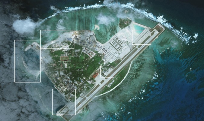 Đảo Phú Lâm ngày 28/1/201. Ảnh: CSIS/AMTI