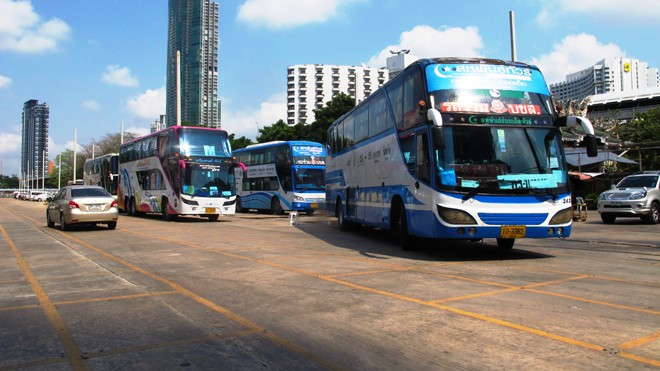 Các loại xe du lịch 2 tầng phổ biến tại Băng Cốc (Thái Lan). Ảnh: Bảo An