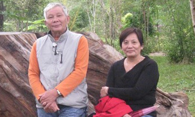 Vợ chồng nhà văn Nguyễn Quang Thân - Dạ Ngân