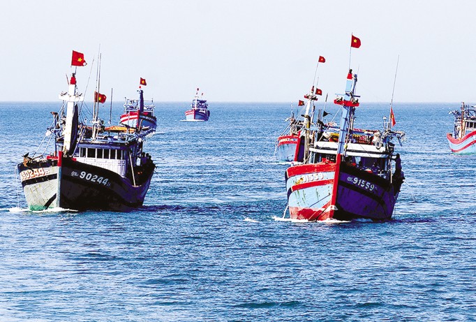 Tàu đánh bắt xa bờ ở Đà Nẵng.