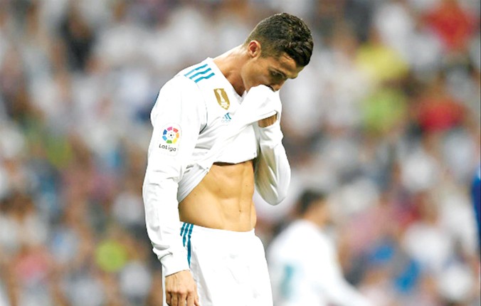Ronaldo đang trải qua chuỗi trận “tịt ngòi” lâu nhất tại La Liga. Ảnh: GETTY IMAGES.