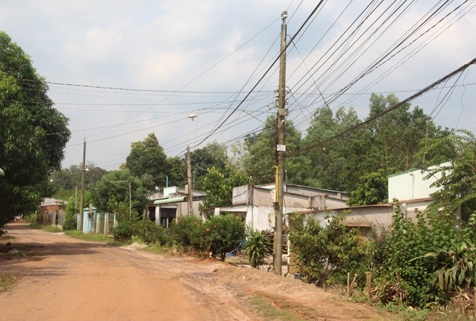 Khu dân cư tại xã Suối Trầu (Long Thành, Đồng Nai) nằm trong diện bị thu hồi đất để làm sân bay Long Thành. Ảnh: Mạnh Thắng.