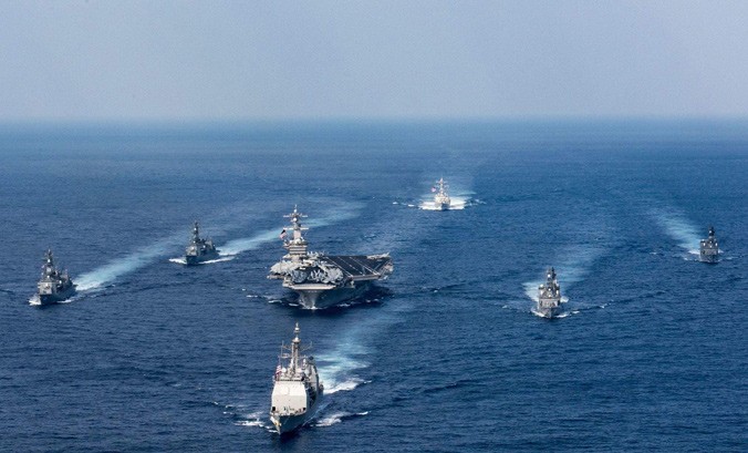Nhiều tàu chiến Mỹ sẽ được triển khai tới khu vực bán đảo Triều Tiên. Ảnh: Getty Images.