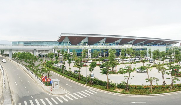 Nhà ga Hành khách Quốc tế - Cảng Hàng không Quốc tế Ðà Nẵng đã thiết lập nhiều kỷ lụC. Ảnh: Tấn Việt.