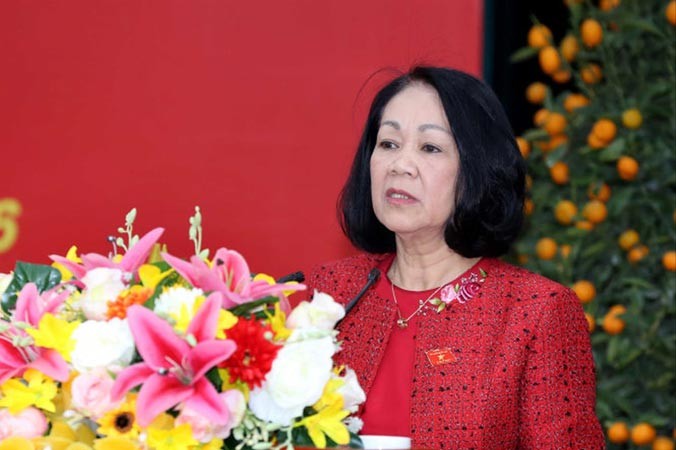 Bà Trương Thị Mai, Trưởng Ban Dân vận Trung ương. Ảnh: T.T