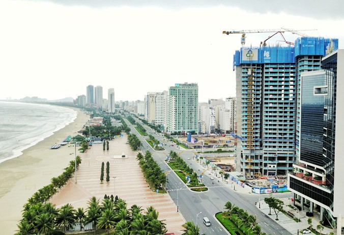 Dự án Condotel ở Đà Nẵng đang thu hút các nhà đầu tư. Ảnh: Hồng Vĩnh.