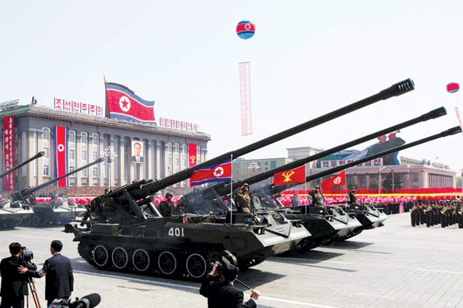 Hệ thống pháo tầm xa của Triều Tiên là một trong những mối đe dọa đối với Hàn Quốc. Ảnh: dailykos.com.