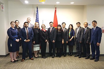 Lãnh đạo cấp cao và các trưởng nhóm công tác Việt - Mỹ
